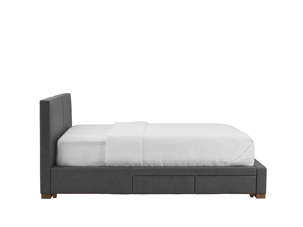 Moderna Bed With 2 Drawers Left