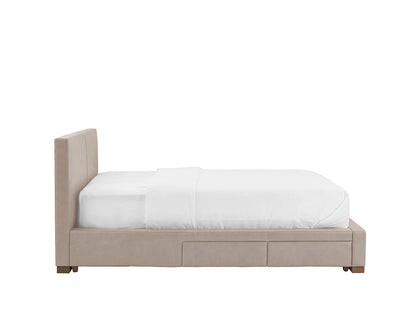 Moderna Bed With 2 Drawers Left