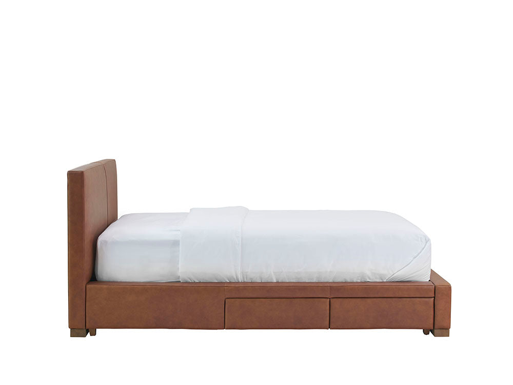 Moderna Bed With 2 Drawers Left