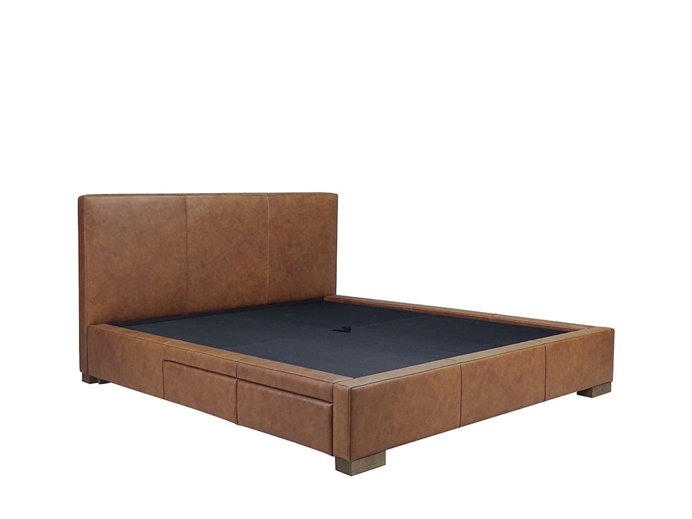 Moderna Bed With 2 Drawers Left