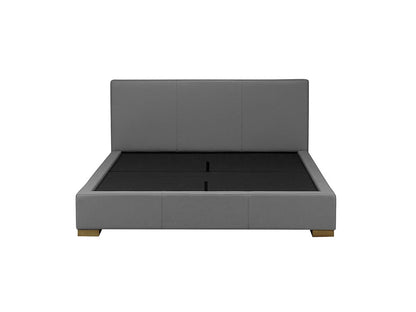 Moderna Bed With 4 Drawers Queen / 4 Drawers / Cortina Charcoal Leather