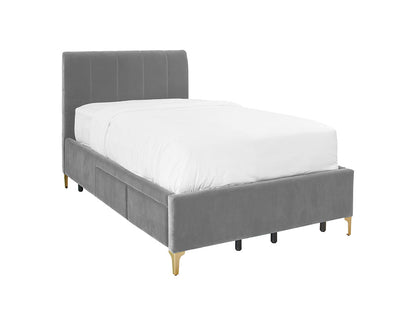 Andrea Bed With 2 Drawers Single / 2 Drawers Left / Otter Grey