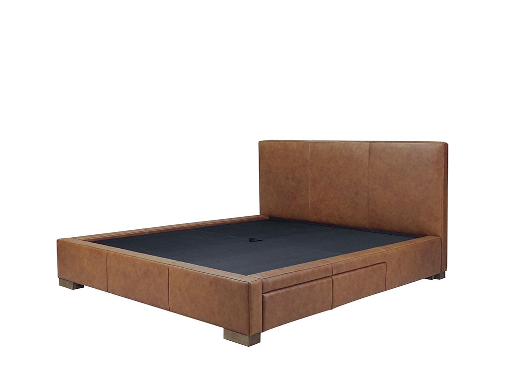 Moderna Bed With 2 Drawers Right
