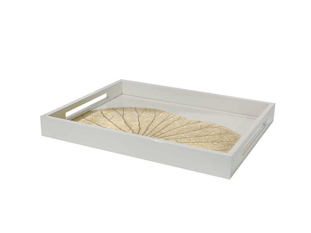 Newton Lacquered Tray, Cream