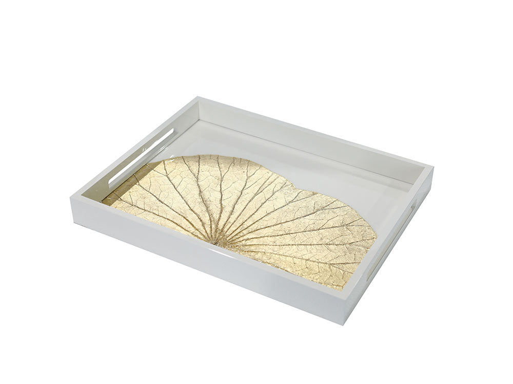 Newton Lacquered Tray, Cream