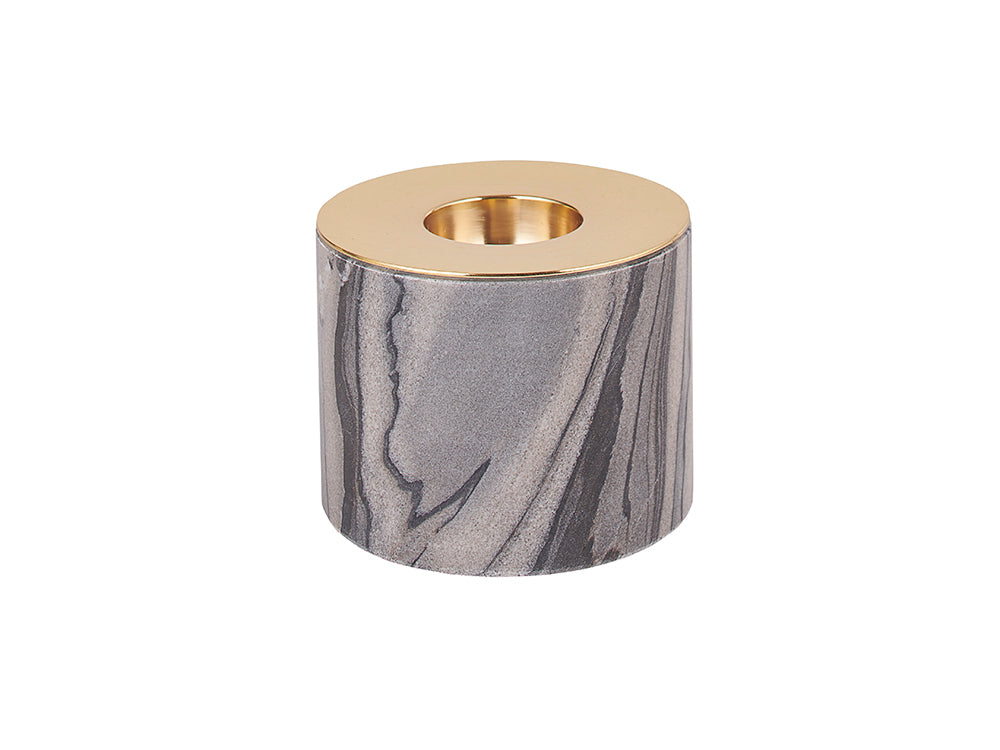 Jurek Votive, Grey Marble Tall