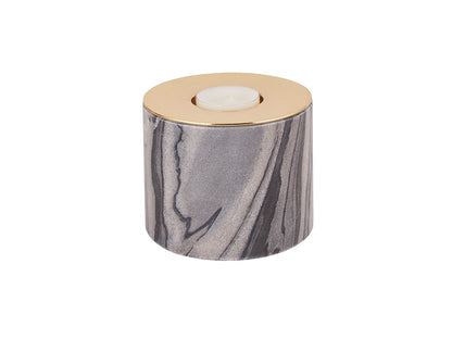 Jurek Votive, Grey Marble Tall