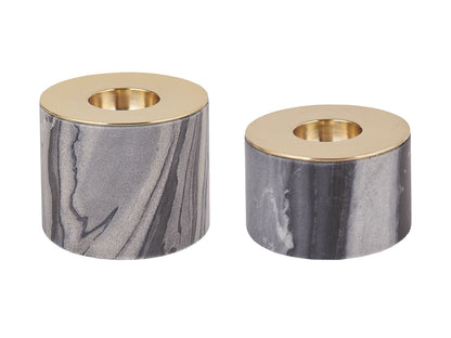 Jurek Votive, Grey Marble Tall