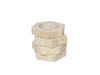 Travertine Napkin Rings Set of 4 pcs