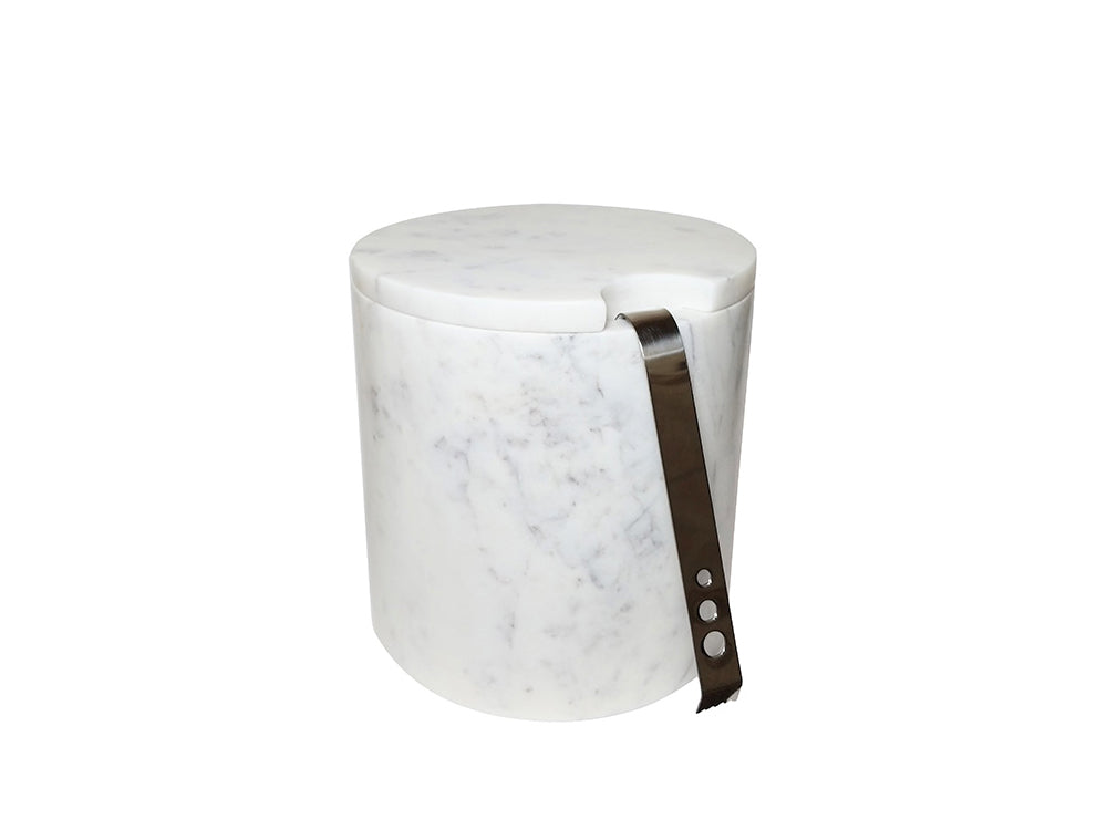 Staccato Ice Bucket, White Marble