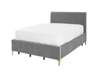 Andrea Bed With No Drawers Double / No Storage / Otter Grey