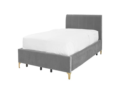 Andrea Bed With No Drawers Single / No Storage / Otter Grey