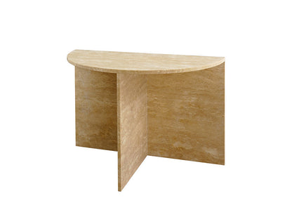 Gianni Semi Tall Coffee Table, Travertine