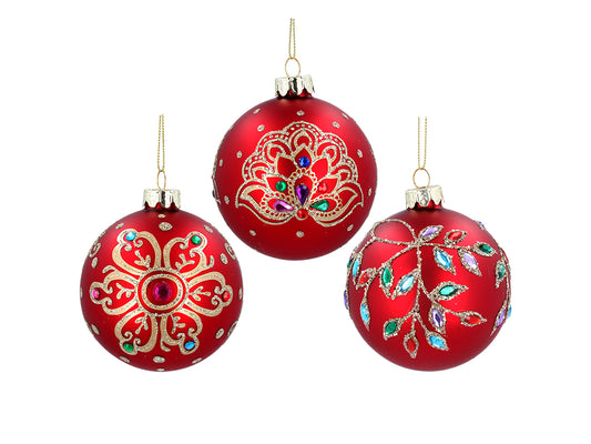 Jewel Design Red Bauble