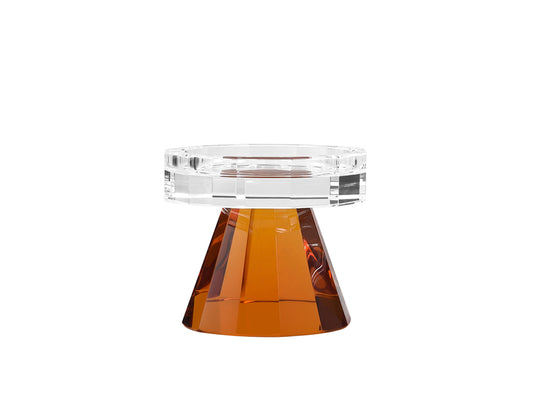 Prism Candle Holder, Amber