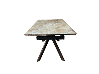 Nevada Ceramic Extending Table, Athens Brown