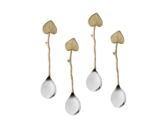 Heart Leaf Spoons, Set of 4 pcs