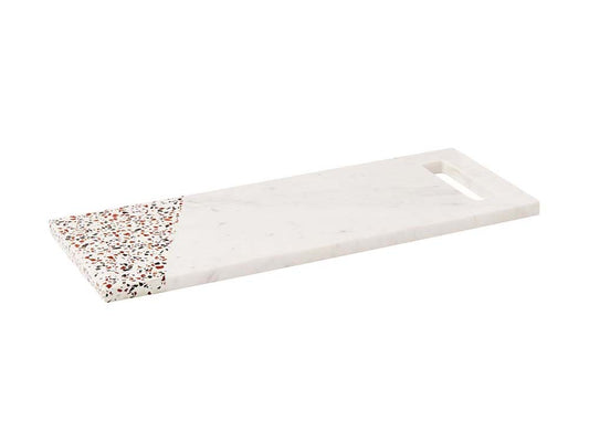 Livvi Terrazzo Marble Long Serving Board