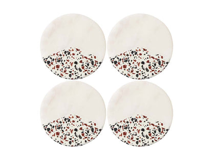 Livvi Terrazzo Marble Coaster Set of 4