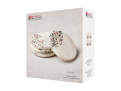 Livvi Terrazzo Marble Coaster Set of 4