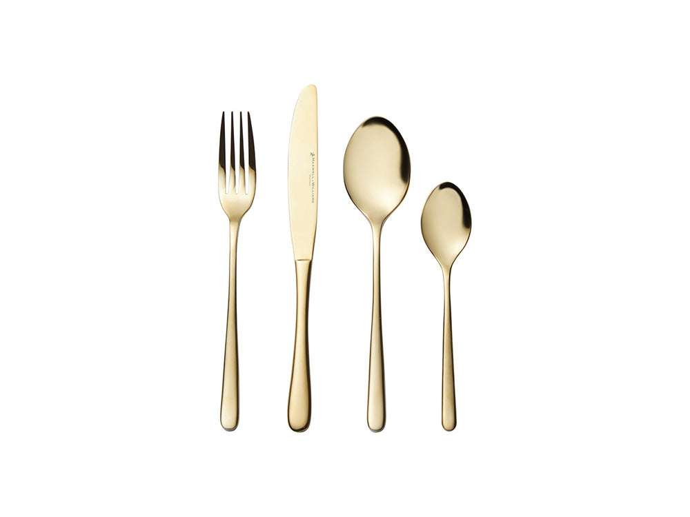 Leveson Cutlery Set of 24 pcs, Gold