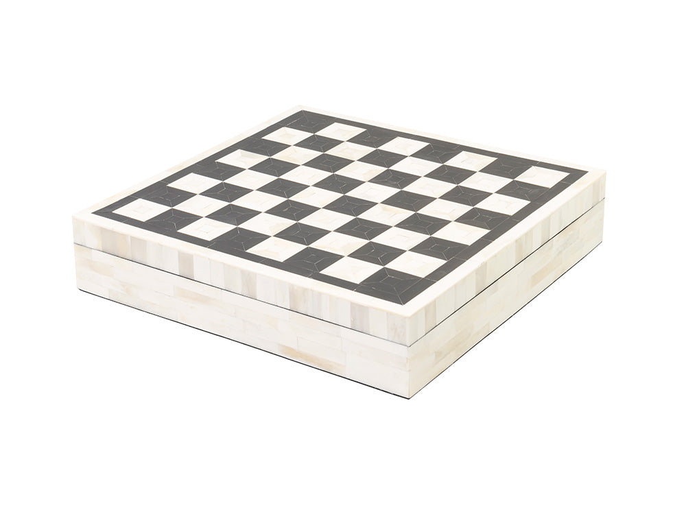 Bone Chess Set With Storage