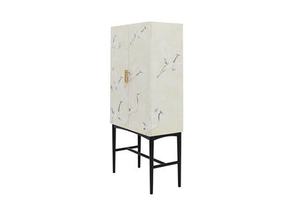 Cranes Hand Painted Cabinet