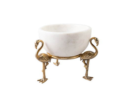 Flamingo Marble Decorative Bowl