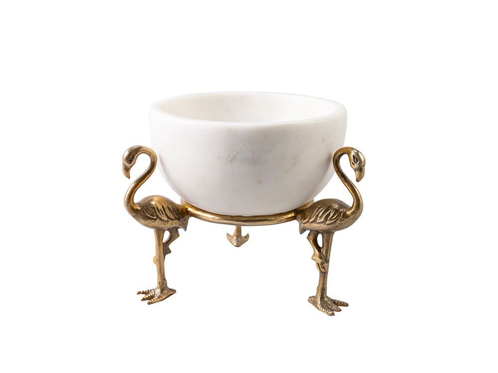 Flamingo Marble Decorative Bowl