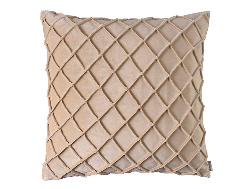 Nokkas Velvet Cushion Cover, Latte 50x50cm