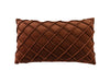 Nokkas Velvet Cushion Cover, Chocolate 50x30cm