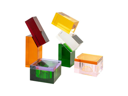 Burano Crystal Box, Lavender & Green