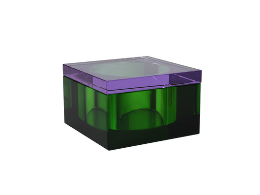 Burano Crystal Box, Lavender & Green
