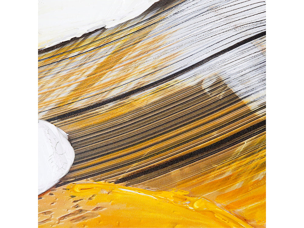 Modern Yellow Paint Abstract I