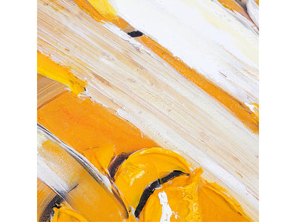 Modern Yellow Paint Abstract II