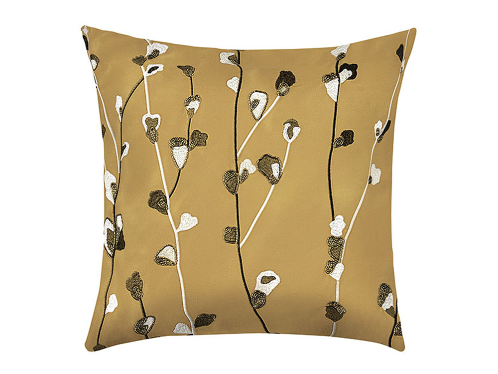 Blossom Velvet Cushion Cover, Sand 50x50cm