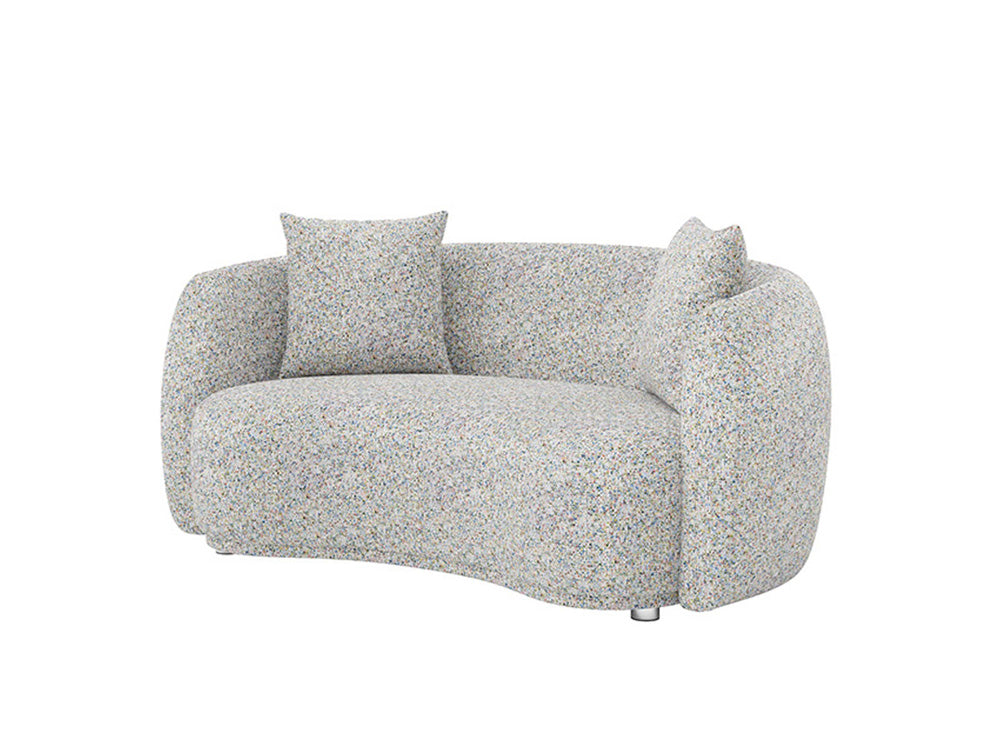 Lilly 2 Seater Curved Sofa Monet Fabric