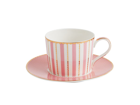 Regency Cup & Saucer, Pink