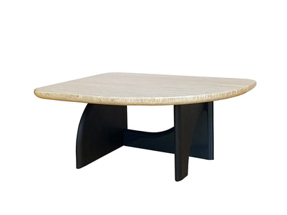 Dante Travertine Coffee Table, Medium