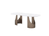 Zenrich Dining Table, White Marble 210cm