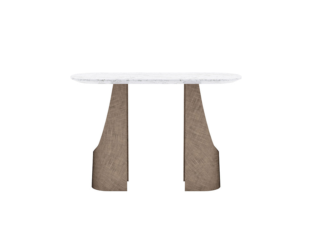 Zenrich Console Table, White Marble