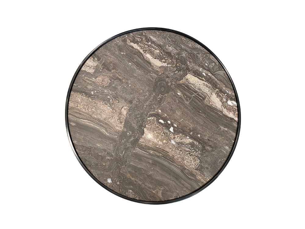 Kester Coffee Table, Brown Marble