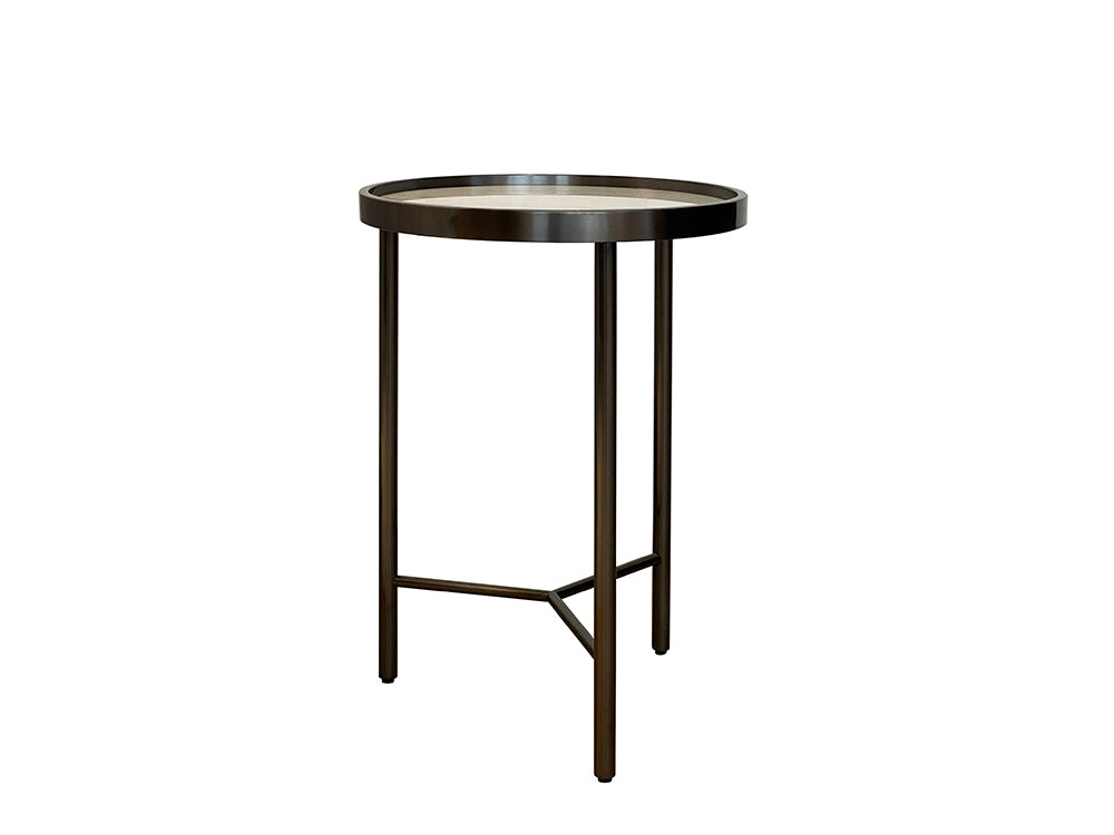 Kester Side Table, White Marble