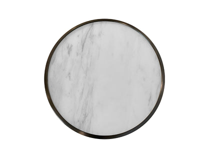 Kester Side Table, White Marble