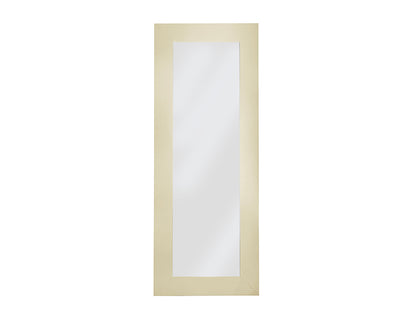 Malta floor mirror walnut frame detail showing Italian-inspired design