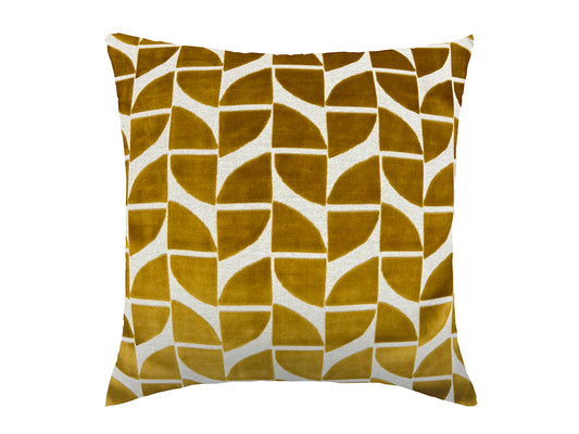 Quarter Cushion Cover, Mustard 50x50cm