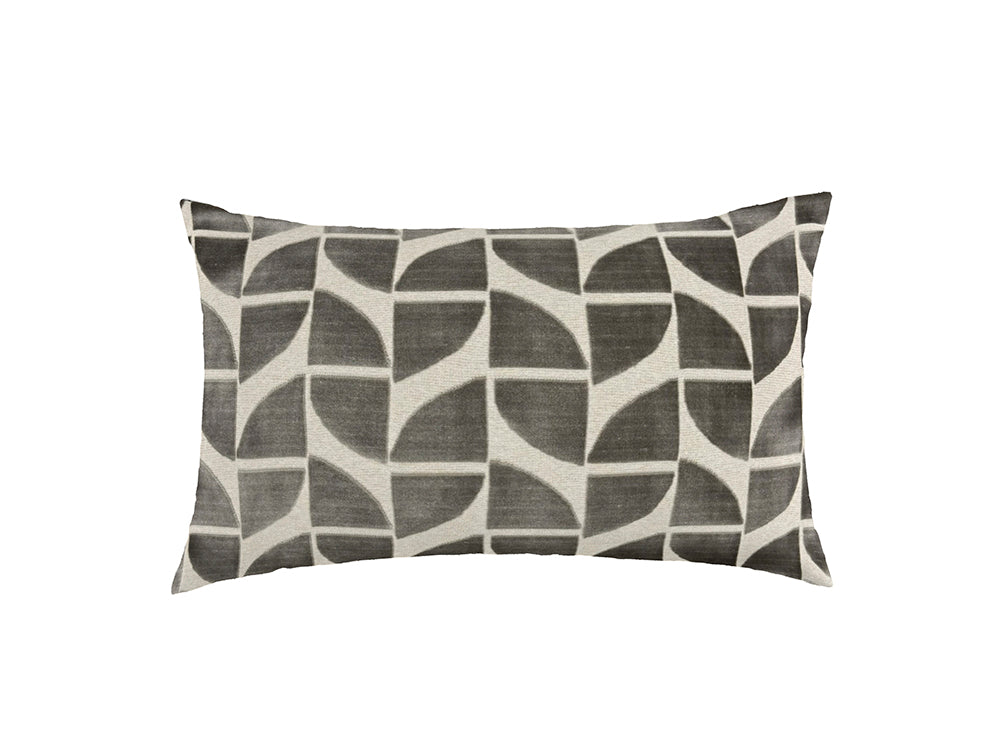 Quarter Cushion Cover, Charcoal 50x30cm
