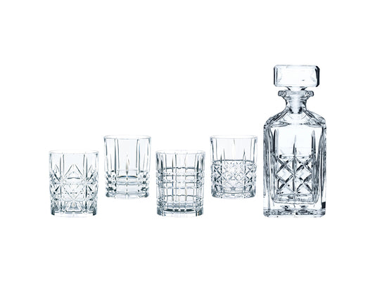 Highland Whisky Set, Decanter & 4 Glasses