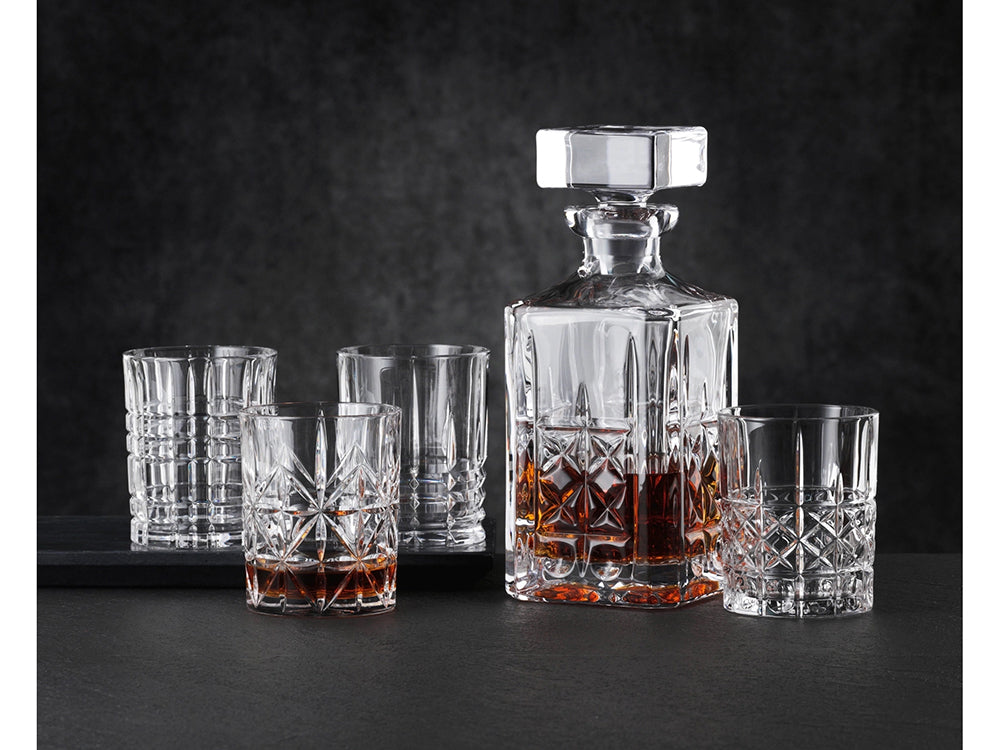 Highland Whisky Set, Decanter & 4 Glasses