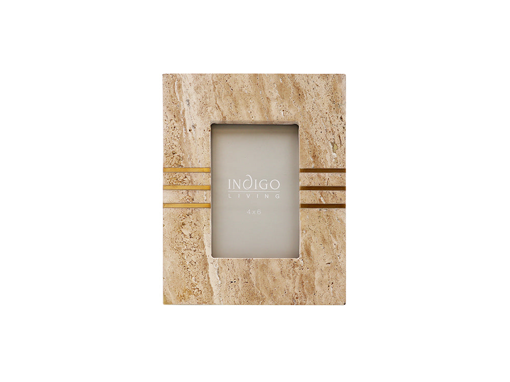 Travertine Picture Frame, 4x6